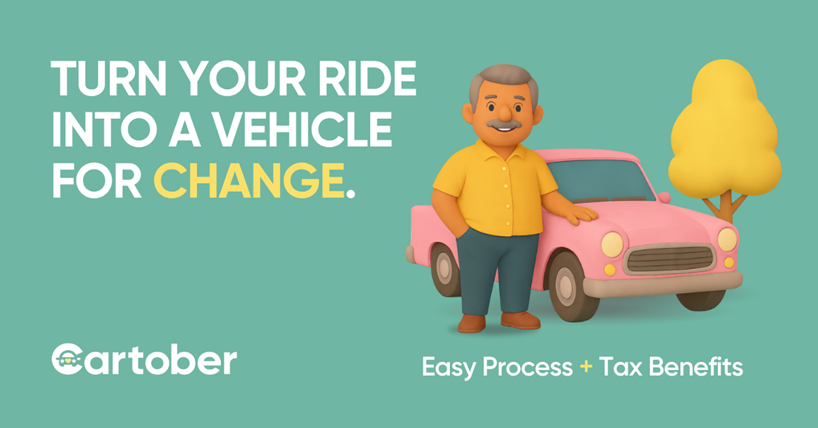 Turn Your Ride Into Vehicle For Change ad